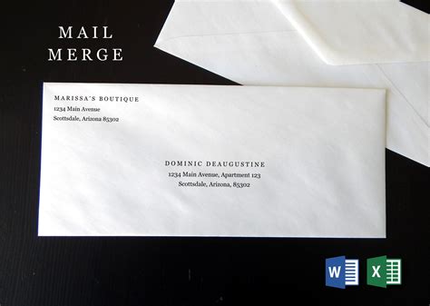 Template For Mailing Envelope