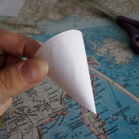 Template For Making A Paper Funnel With A Spout