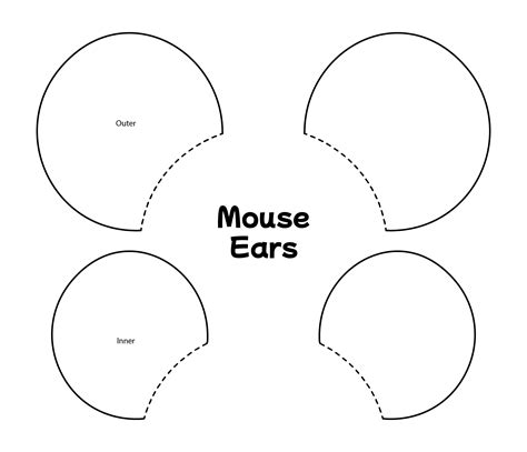 Template For Mickey Ears