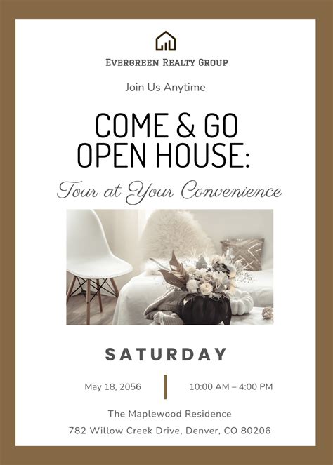 Template For Open House Invitation