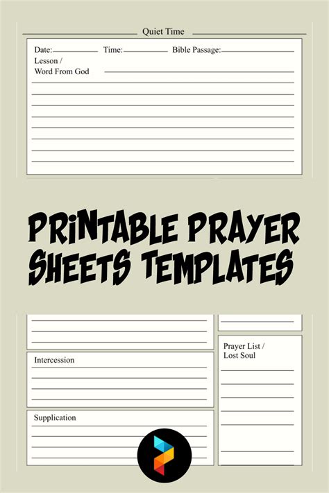 Template For Prayer