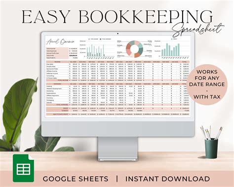 Template For Small Business Bookkeeping