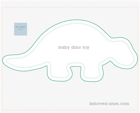Template Free Printable Dinosaur Sewing Patterns