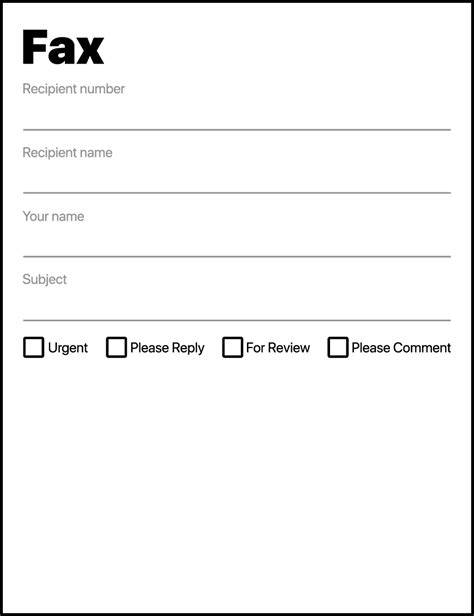 Template Gp Fax Cover Sheet