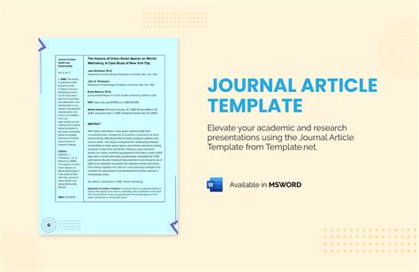 Template Journal Article