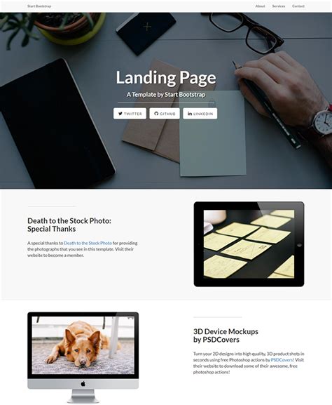 Template Landing Page Free Html