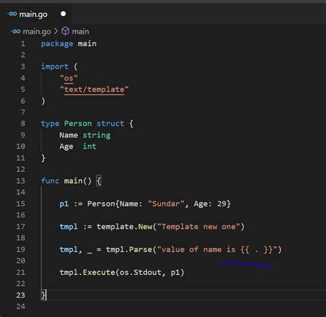 Template New Golang