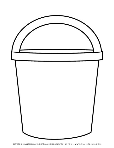 Template Of A Bucket