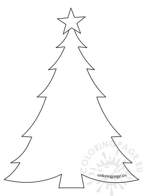 Template Of A Christmas Tree
