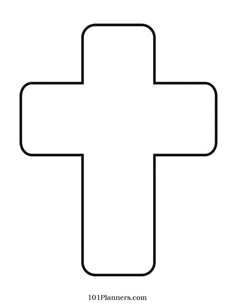 Template Of A Cross