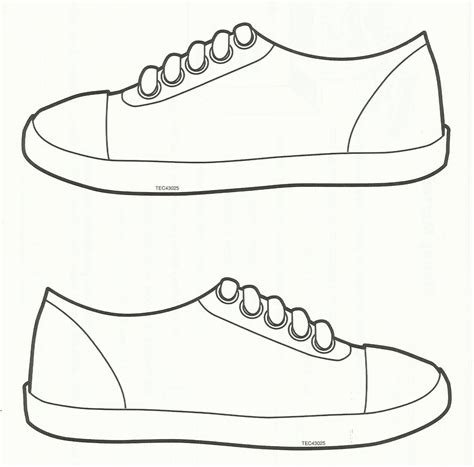 Template Of A Shoe