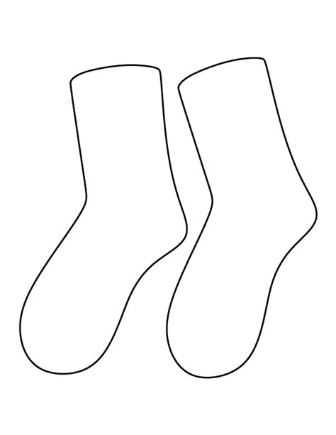 Template Of A Sock