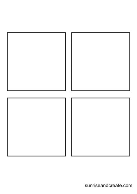 Template Of A Square