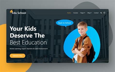 Template Of Education Website