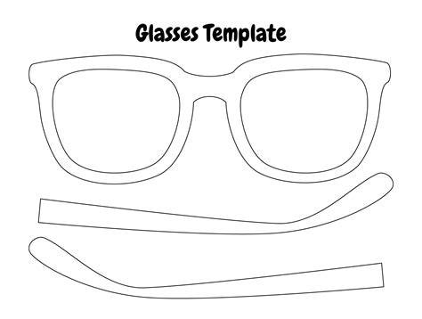 Template Of Glasses