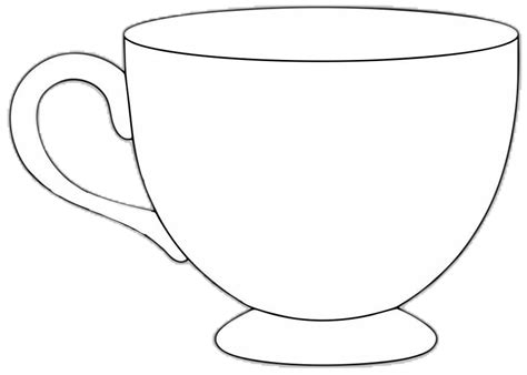Template Of Tea Cup