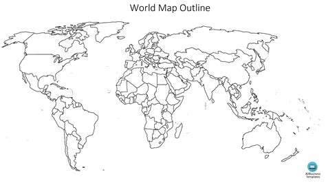 Template Of World Map