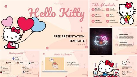 Template Ppt Hello Kitty