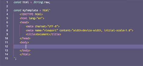 Template String Javascript
