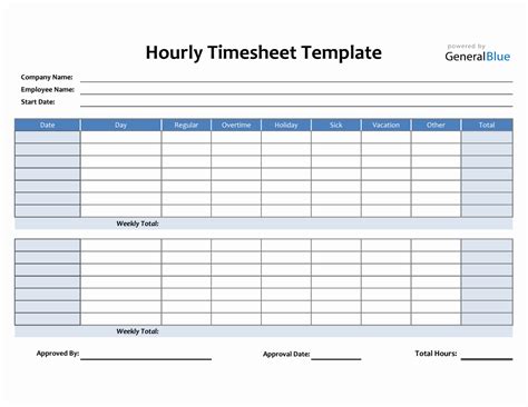 Template Timesheet Excel