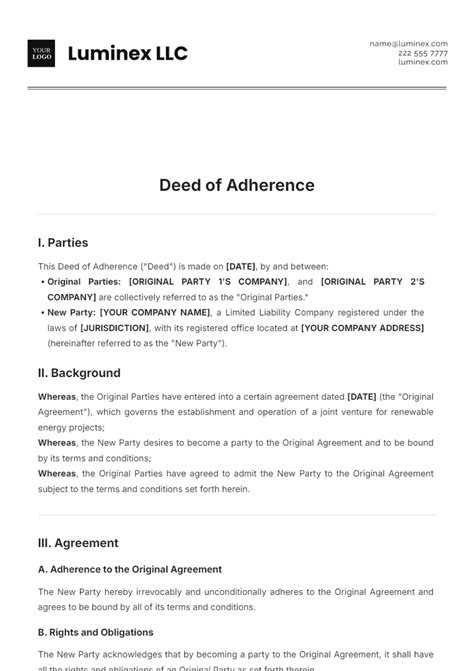 Template-based Contracts Corporate Style Guidelines Adherence