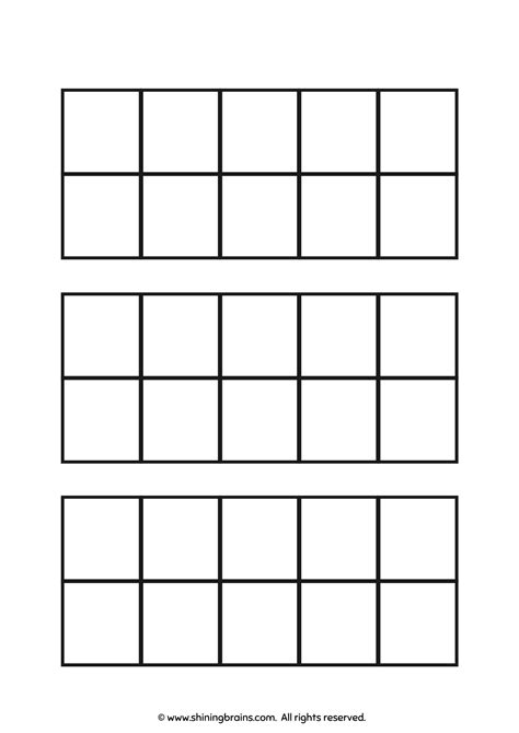 Tens Frames Printable