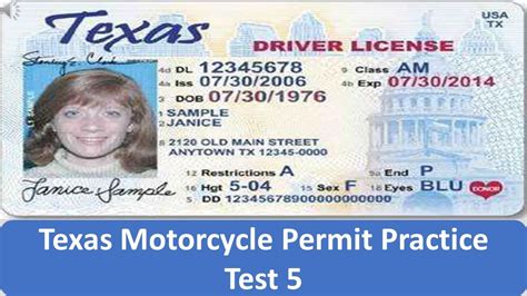Texas motorcycle endorsement test