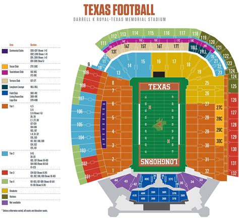 Texas Stadium Seating Chart