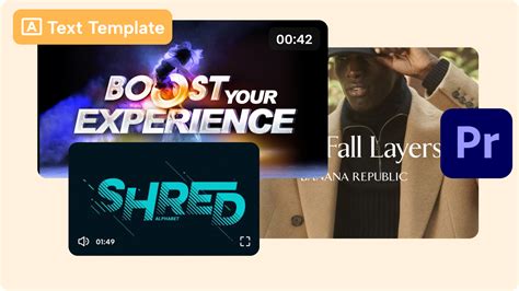 Text Templates For Premiere Pro