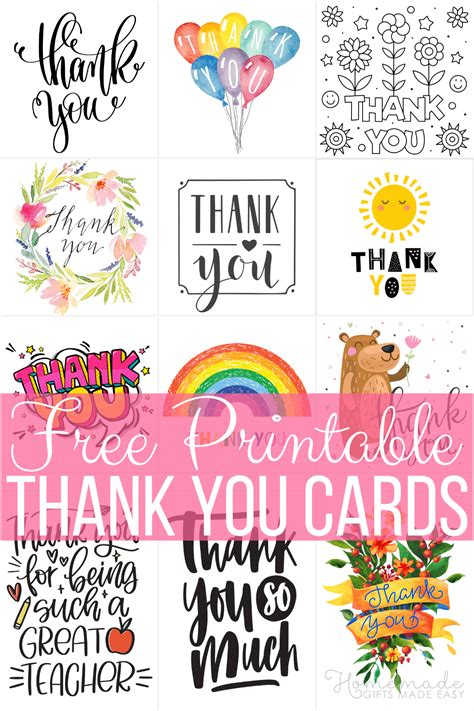Thank You Card Free Printable