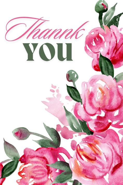 Thank You Card Templates To Print