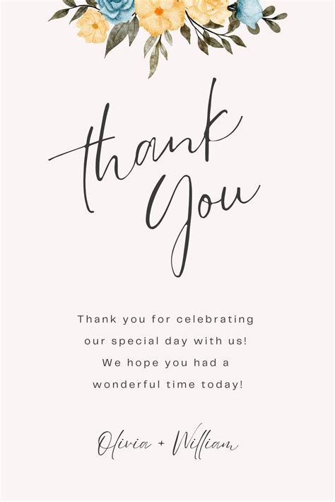 Thank You Cards Templates