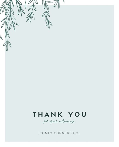 Thank You Note Template
