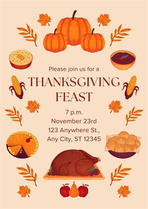 Thanksgiving Flyer Template Free Download