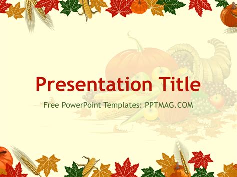 Thanksgiving Powerpoint Templates
