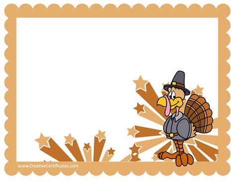 Thanksgiving Template Printable