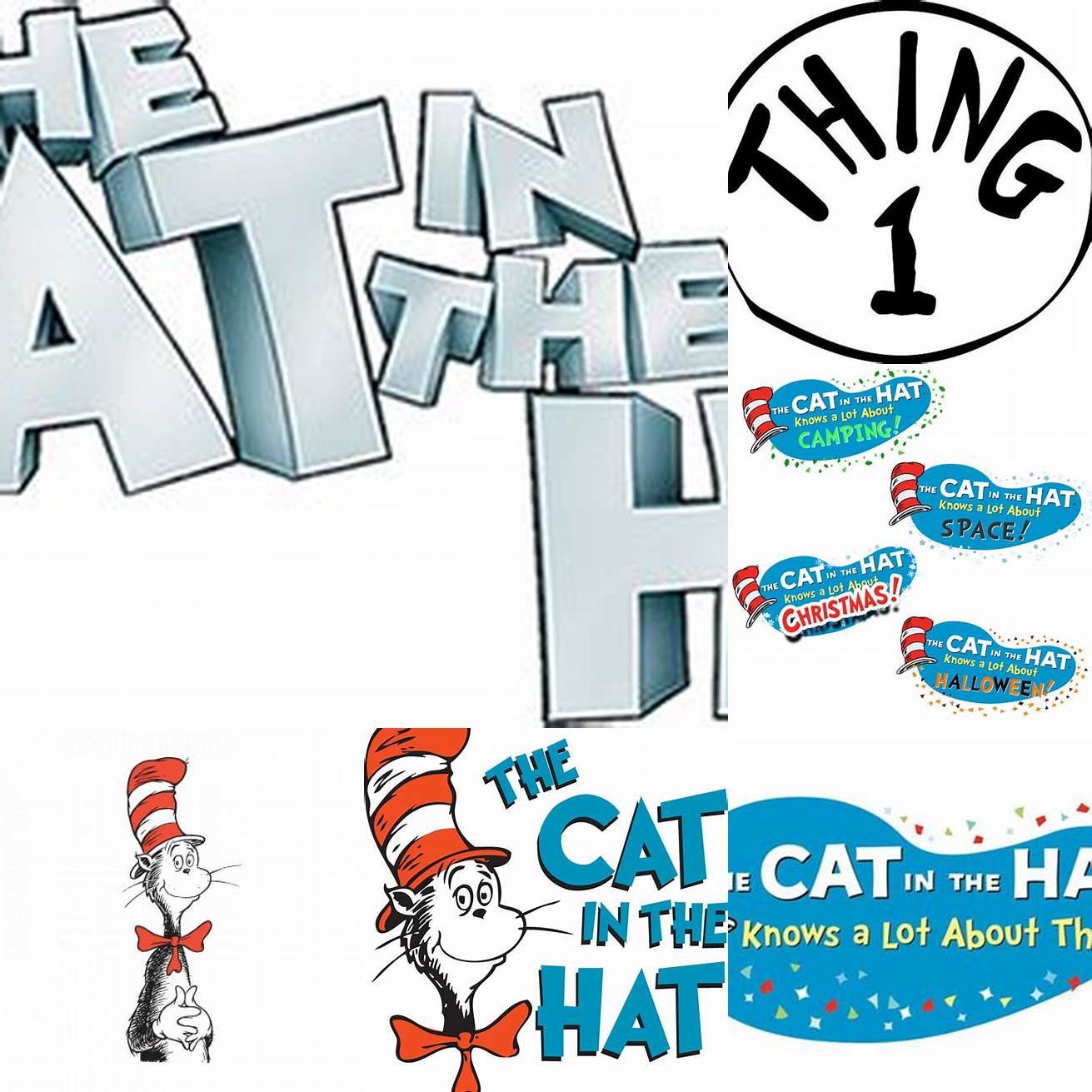 The Cat in the Hat Logo on a Baby Onesie