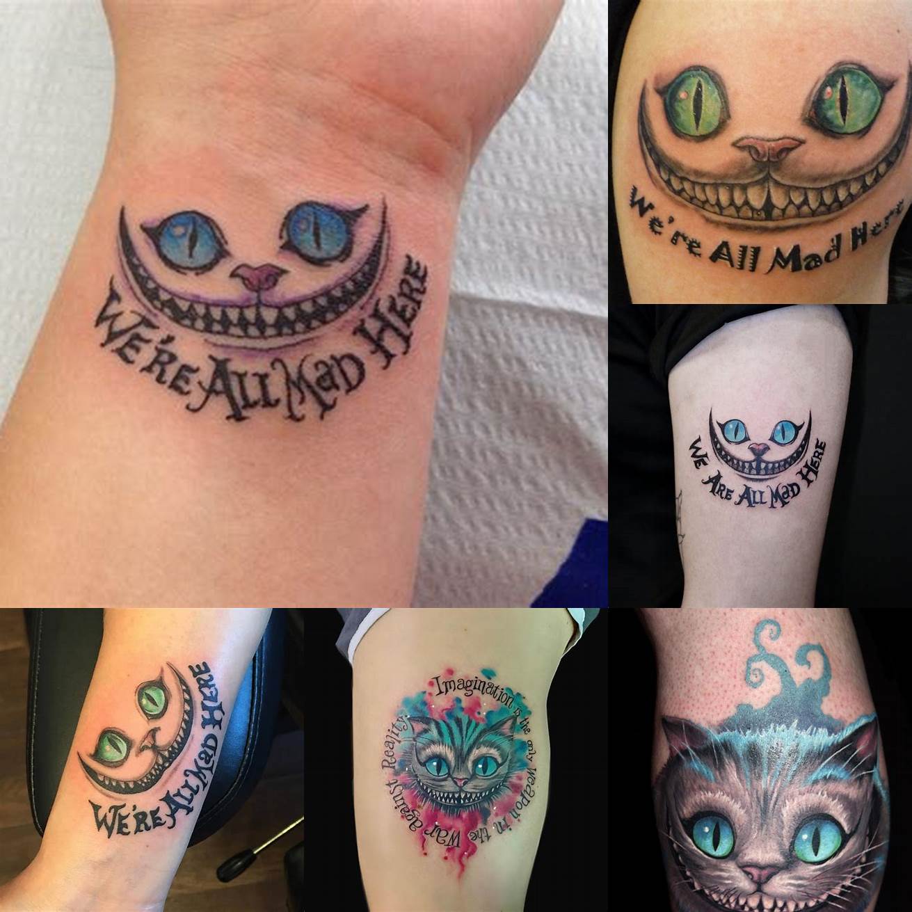 The Cheshire Cats Grin as a Tattoo