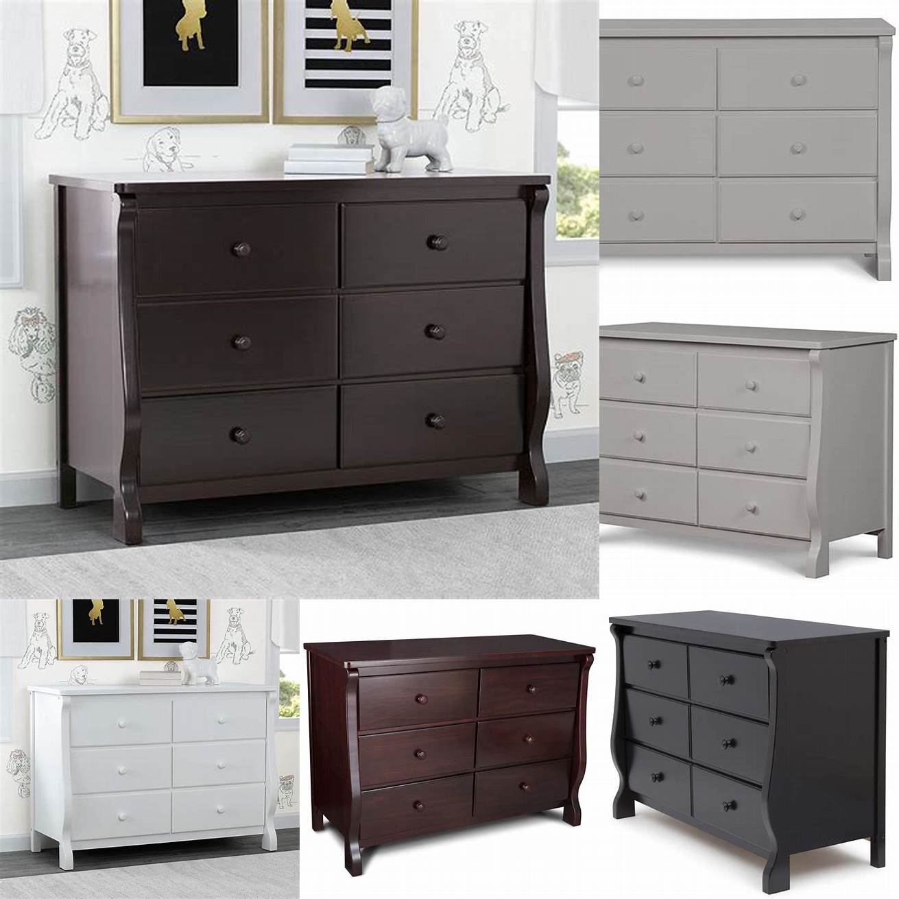 The Delta Children Universal 6 Drawer Dresser is a stylish and functional option for kids It has six spacious drawers and comes in a variety of colors