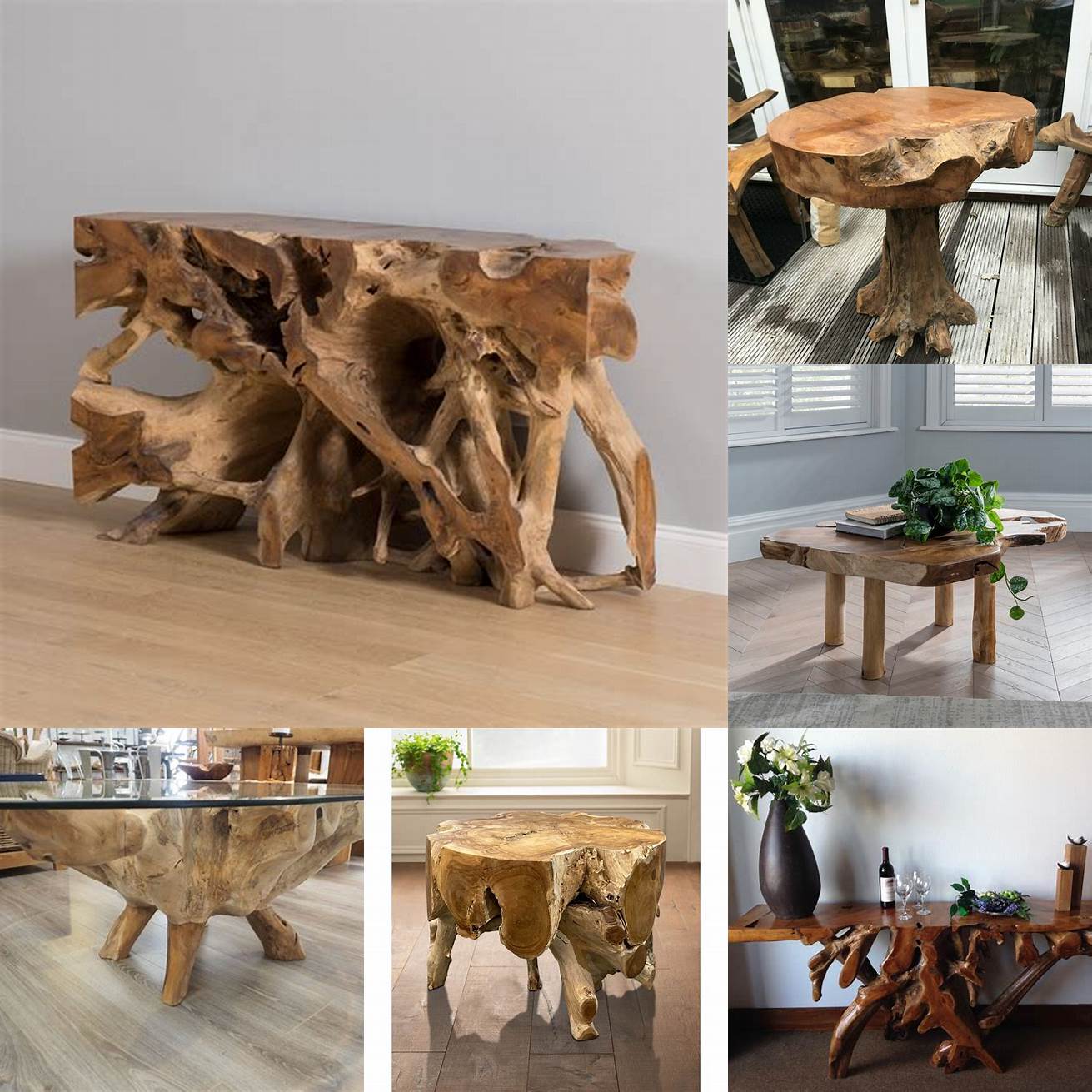 The Durability of Teak Root Tables