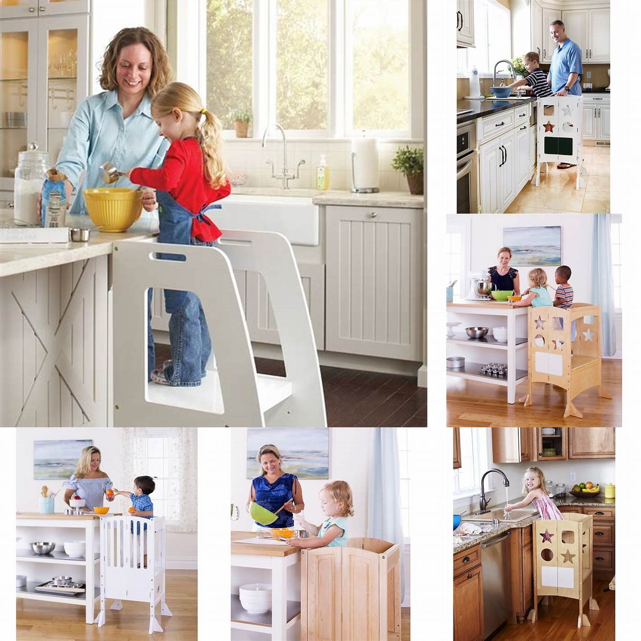 The Guidecraft Kitchen Helper is a safe and sturdy option for kids who want to help out in the kitchen Its adjustable and has a wide base for stability