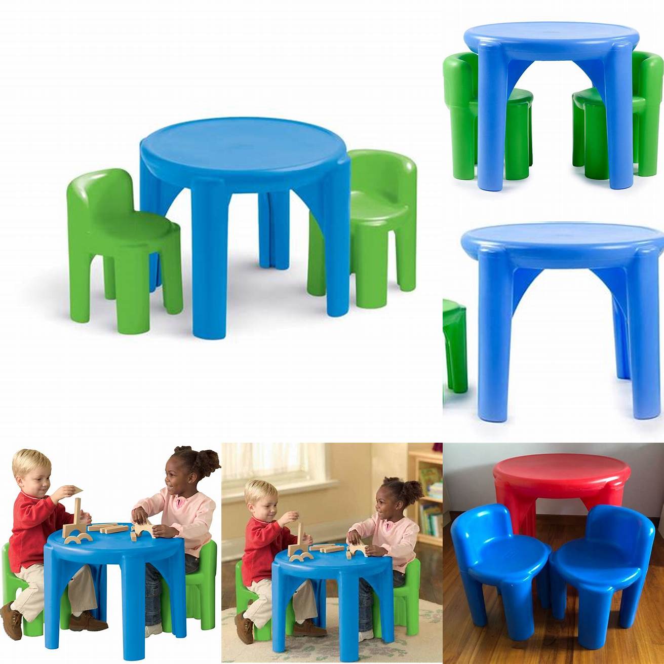 The Little Tikes Bright n Bold Table Chairs is a great option for kids who need a place to eat play or do crafts Its made from durable plastic and comes in bright colors that kids love