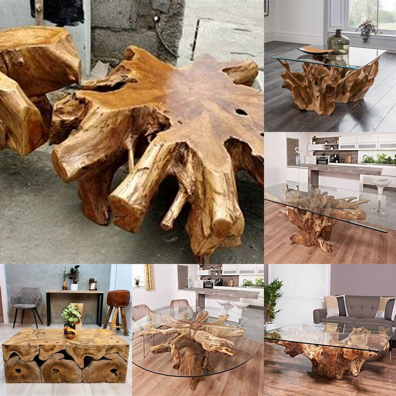The Manufacturing Process of a Teak Root Table