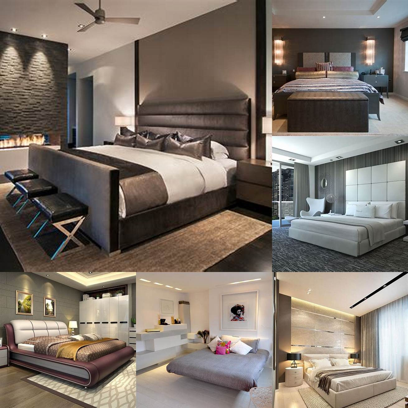 The beds sleek and modern design