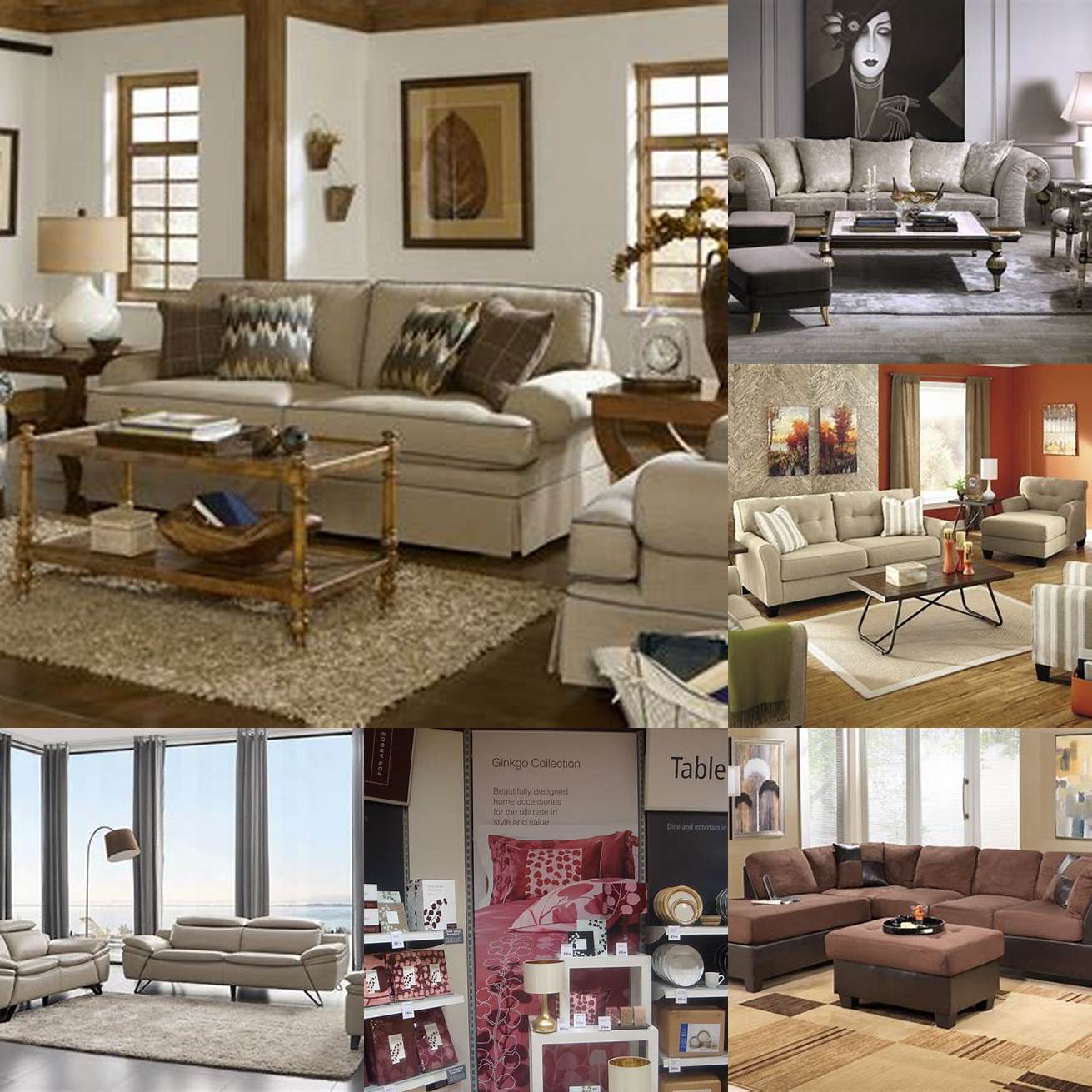 The furniture in a lifestyle setting