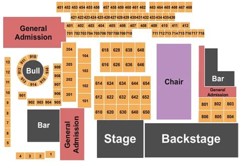 The Canyon Seating Chart