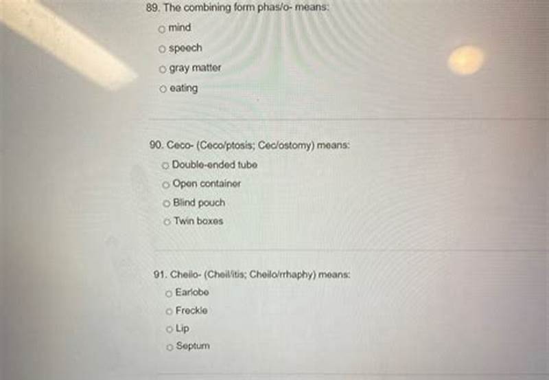 The Combining Form  Phas  Means