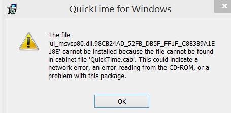 The File Ul_catalog Cannot Be Installed