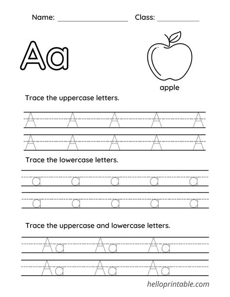 The Letter A Printable