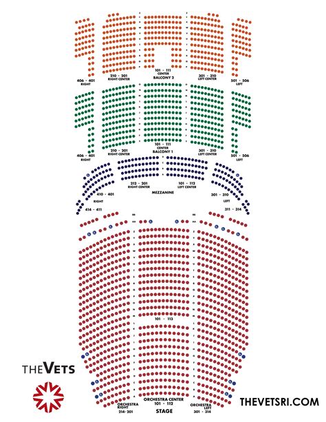 The Vets Seating Chart